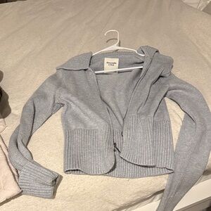 Abercrombie & Fitch Light Gray Women's Cardigan